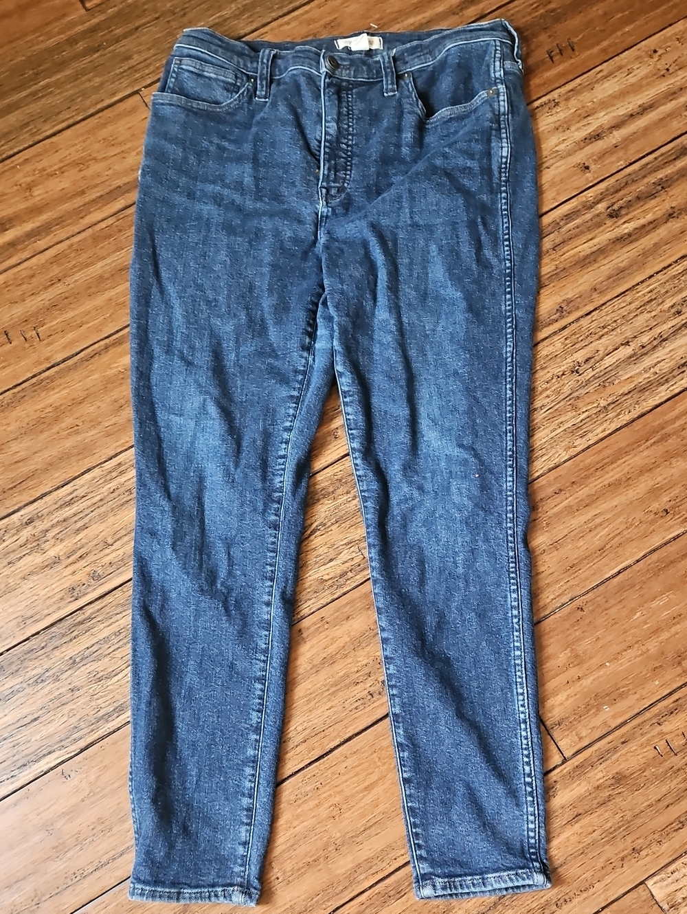 Madewell High-rise Skinny Jeans in Dark Blue Denim Size 31